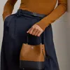 Ralph Lauren Two-tone Leather Small Reese Bucket Bag