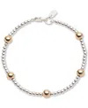 Ralph Lauren Two-tone Station Beaded Flex Bracelet