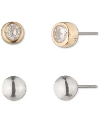 Ralph Lauren Two-tone Stud Earrings Set