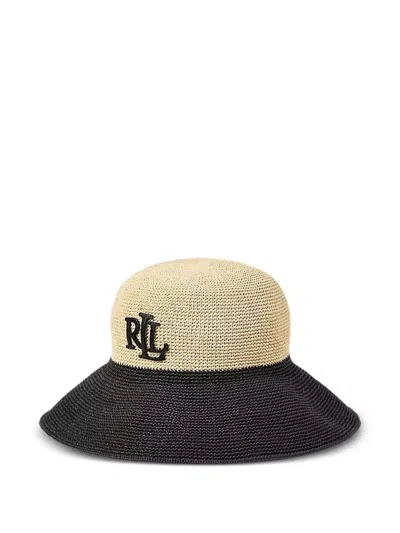 Ralph Lauren Two-tone Sun Hat In Black