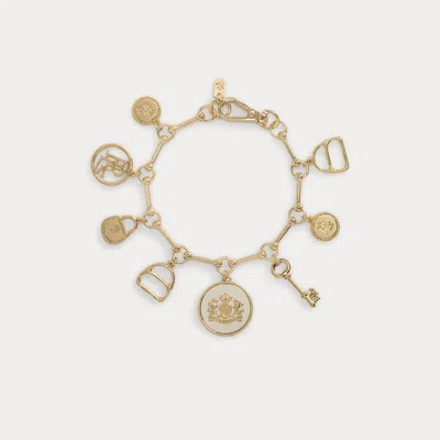 Ralph Lauren Two-tone Logo Bangle In Two Tone