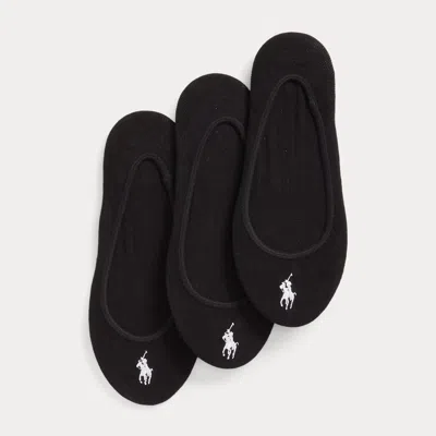 Polo Ralph Lauren Ultralow Liner Sock 3-pack In Black