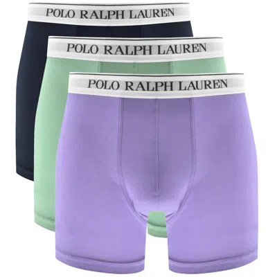 Ralph Lauren Underwear 3 Pack Boxer Briefs In Navy