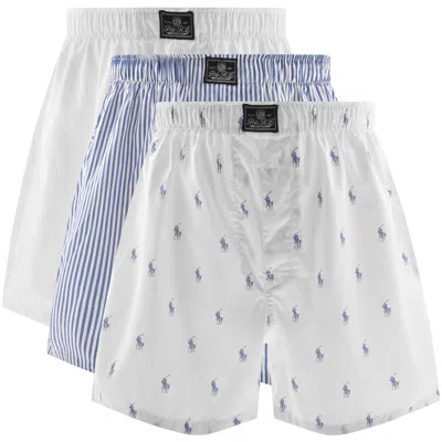 Ralph Lauren Underwear 3 Pack Boxer Shorts White In Multi