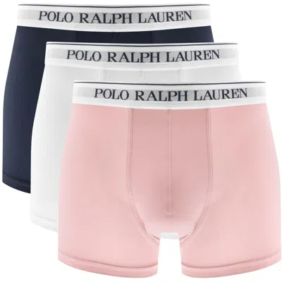 Ralph Lauren Underwear 3 Pack Trunks In White