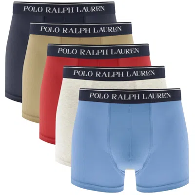 Ralph Lauren Underwear 5 Pack Boxer Trunks In Multi