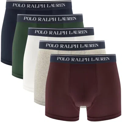 Ralph Lauren Underwear 5 Pack Boxer Trunks In Multi