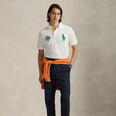 Ralph Lauren Us Open 20th Anniversary Polo Shirt In White