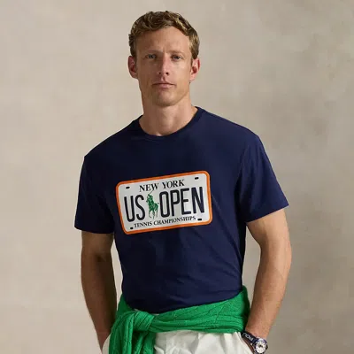Ralph Lauren Us Open Classic Fit Jersey T-shirt In Blue