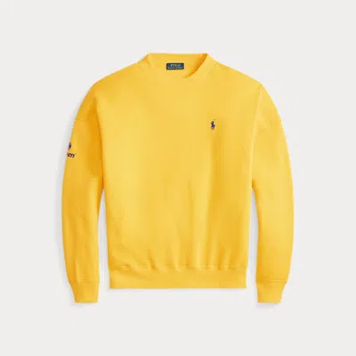 Ralph Lauren Us Open Crewneck Fleece In Yellow