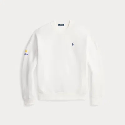 Ralph Lauren Us Open Crewneck Fleece In White