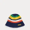 Ralph Lauren Us Open Crocheted Bucket Hat In Multi