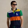Ralph Lauren Us Open Custom Slim Mesh Polo Shirt In Multi