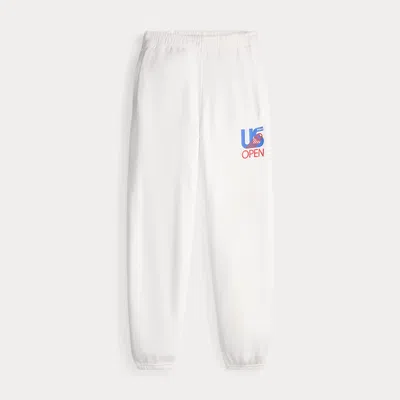 Ralph Lauren Us Open Fleece Sweatpant In White