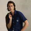 Ralph Lauren Us Open Linen Camp Shirt In Yellow