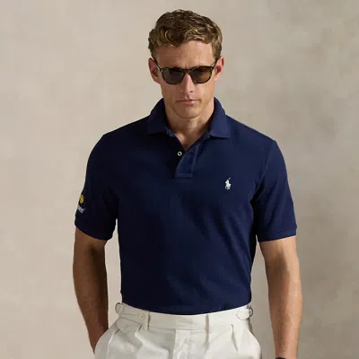 Ralph Lauren Us Open Mesh Polo Shirt In Blue