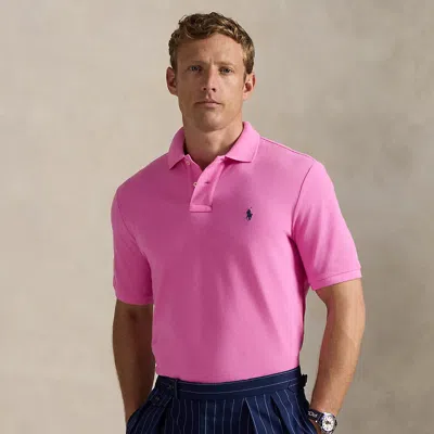 Ralph Lauren Us Open Mesh Polo Shirt In Pink