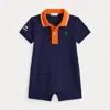 Ralph Lauren Us Open Mesh Polo Shortall In Blue