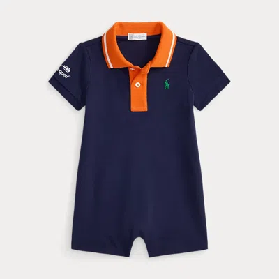 Ralph Lauren Babies'  Us Open Mesh Polo Shortall In Blue
