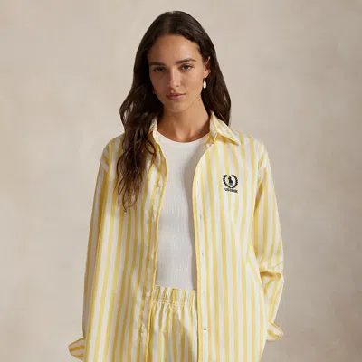 Ralph Lauren Us Open Oversize Fit Striped Shirt