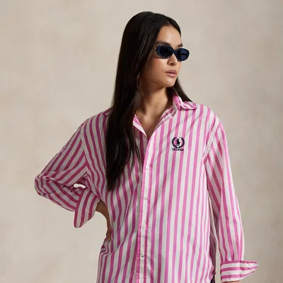 Ralph Lauren Us Open Oversize Fit Striped Shirt