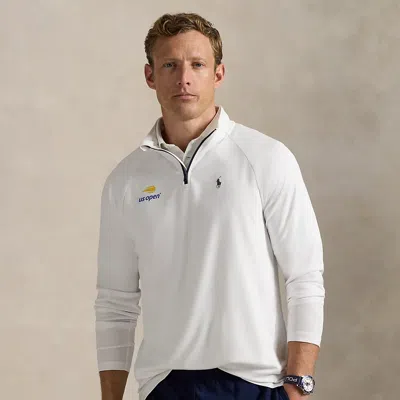 Ralph Lauren Us Open Performance Piqué Pullover In White