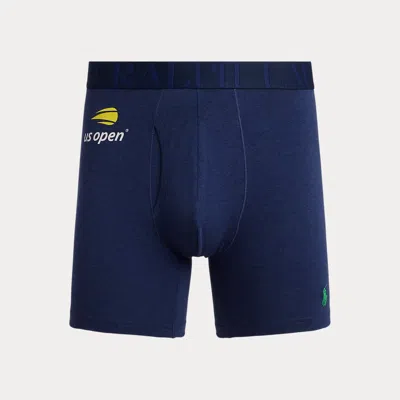 Ralph Lauren Us Open Stretch Cotton-blend Boxer Brief In Blue