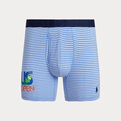 Ralph Lauren Us Open Stretch Cotton-blend Boxer Brief In Blue