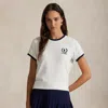 Ralph Lauren Us Open Terry Ringer Tee In White