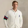 Ralph Lauren Us Open Umpire Cable-knit Cardigan In White