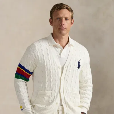 Ralph Lauren Us Open Umpire Cable-knit Cardigan