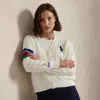 Ralph Lauren Us Open Umpire Cable-knit Cardigan In Multi