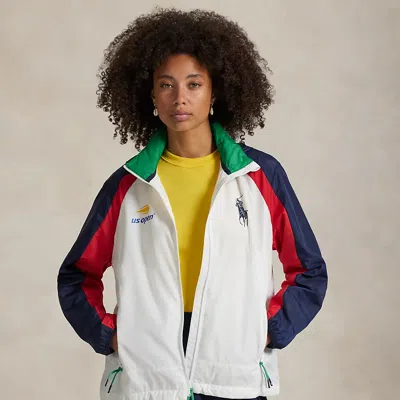 Ralph Lauren Us Open Umpire Hooded Jacket In White
