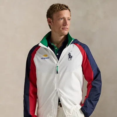 Ralph Lauren Us Open Umpire Hooded Jacket In White