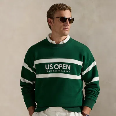 Ralph Lauren Us Open Vintage Fit Fleece Sweatshirt In Green