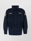Ralph Lauren Utility Jacket With Pockets And Patches In Blue