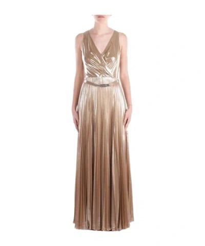 Ralph Lauren V-neck Maxi Dress In Brown