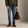 Ralph Lauren Varick Slim Straight Distressed Jean In Blue