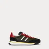 Ralph Lauren Varick Suede & Oxford Sneaker In Multi