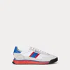 Ralph Lauren Varick Suede & Oxford Sneaker In Multi