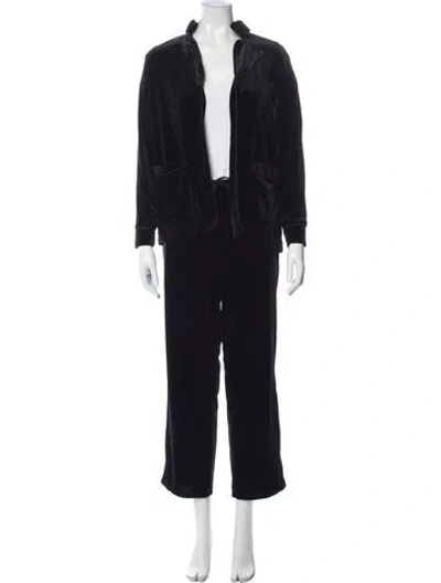 Pre-owned Ralph Lauren Velvet Pant Set In Blue