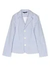 Polo Ralph Lauren Vertical-stripe Pattern Blazer In Blue