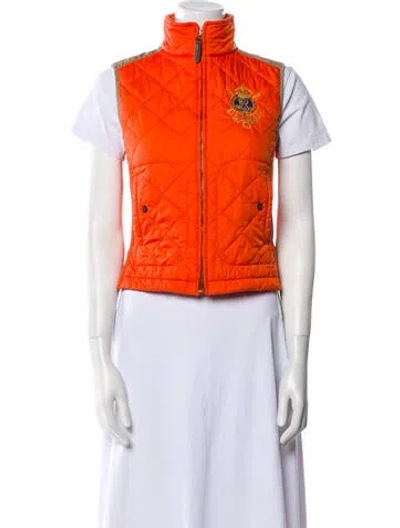 Pre-owned Ralph Lauren Vest In Orange