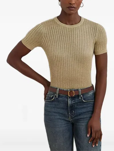 Ralph Lauren Vesta Knit Top In Black