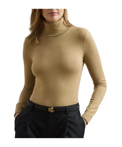 Ralph Lauren Vesta Roll-neck Sweater In Brown