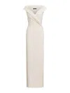 Ralph Lauren Leonidas Sleevesless Gown In White