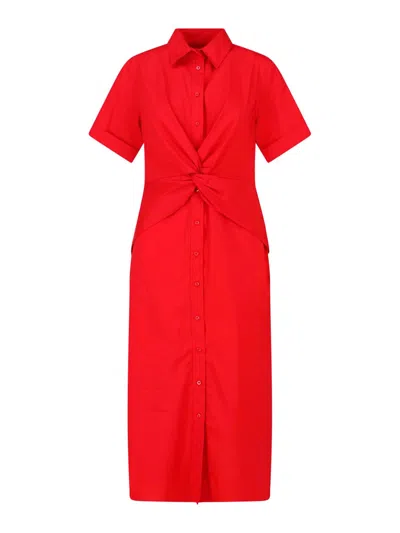Ralph Lauren Vestido Midi - Rojo In Red