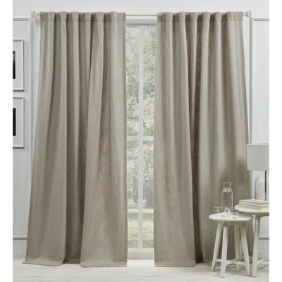 Ralph Lauren Vienna Light Filtering With Lining Back Tab/rod Pocket Curtain Panel In Beige