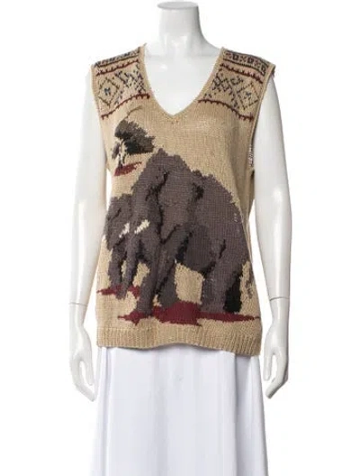 Pre-owned Ralph Lauren Vintage 1980's Sweater In Multicolor