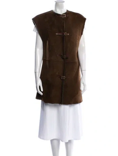 Pre-owned Ralph Lauren Vintage 1980's Vest In Brown